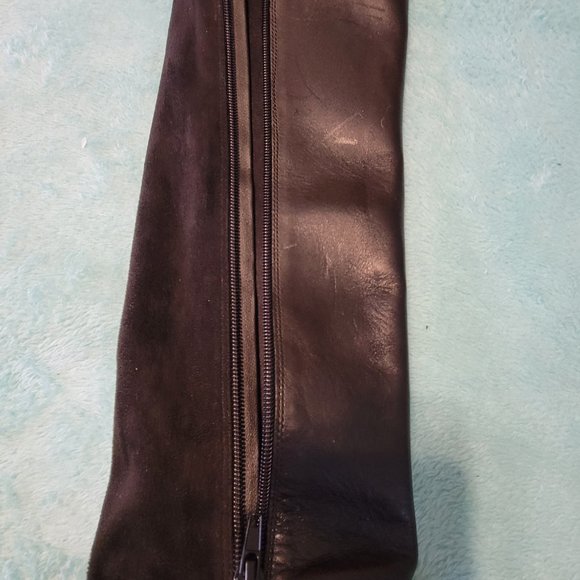 Giani Bernini leather knee high zippered boots size 7M - Picture 4 of 6